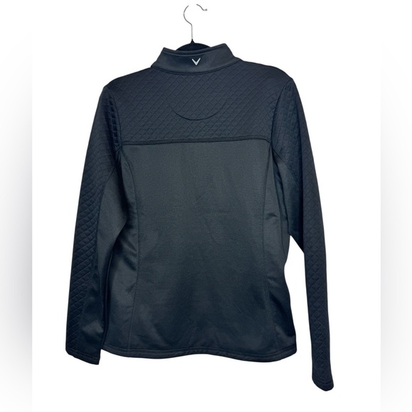 Callaway Long Sleeve Ottoman 1/4 Zip Pullover Black - Picture 2 of 10